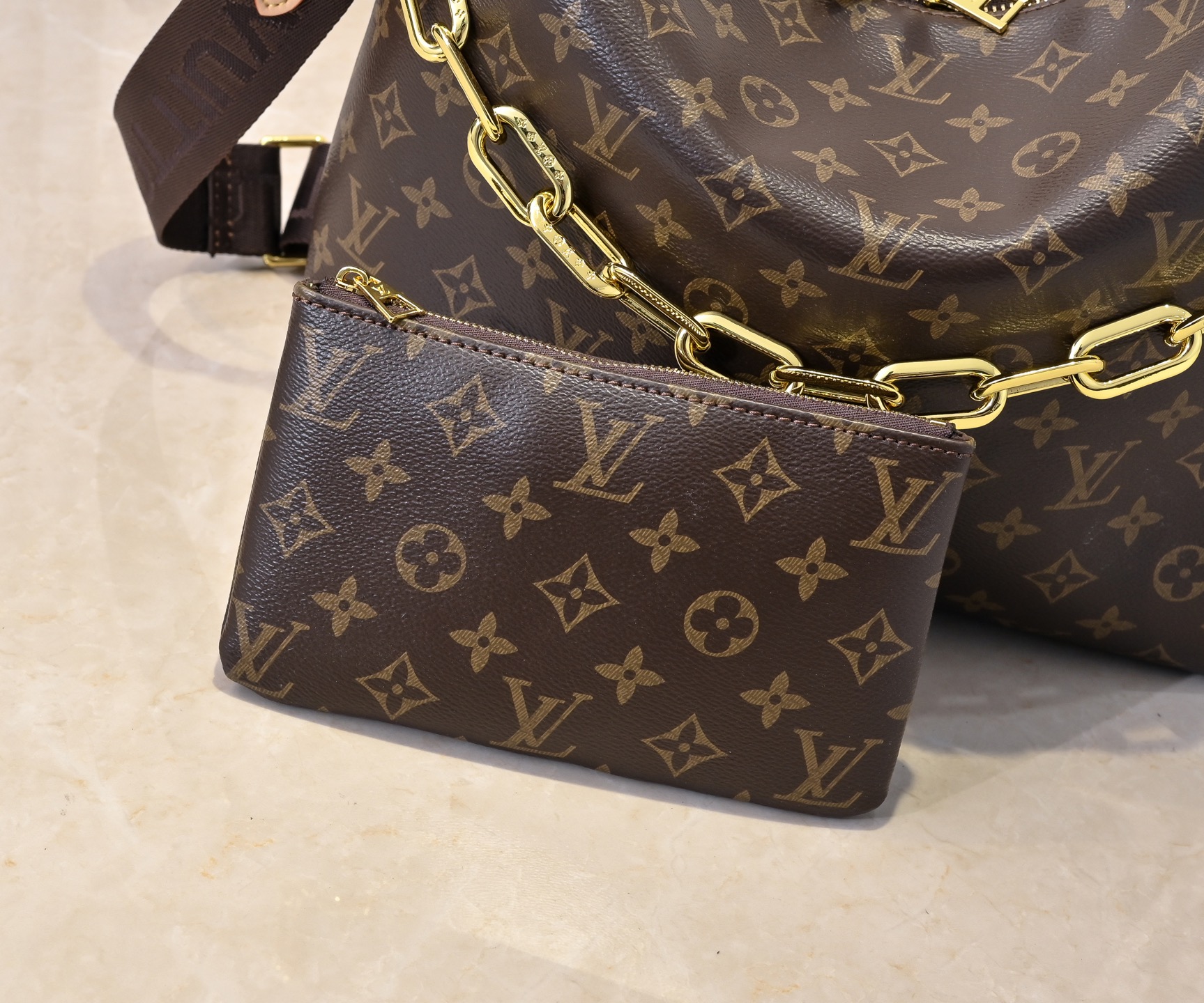 Designer Monogram Coussin Hobo MM Monogram Bag - Gorchic - $122.99