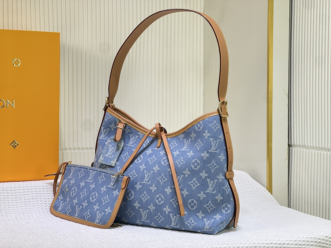 Designer Monogram CarryAll PM M11462 Blue - Bag - Gorchic - $128.99