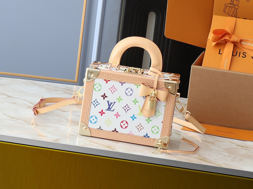 Designer Monogram x Murakami  x TM Petite Valise Other Monogram Canvas Bag - Gorchic - $237.99