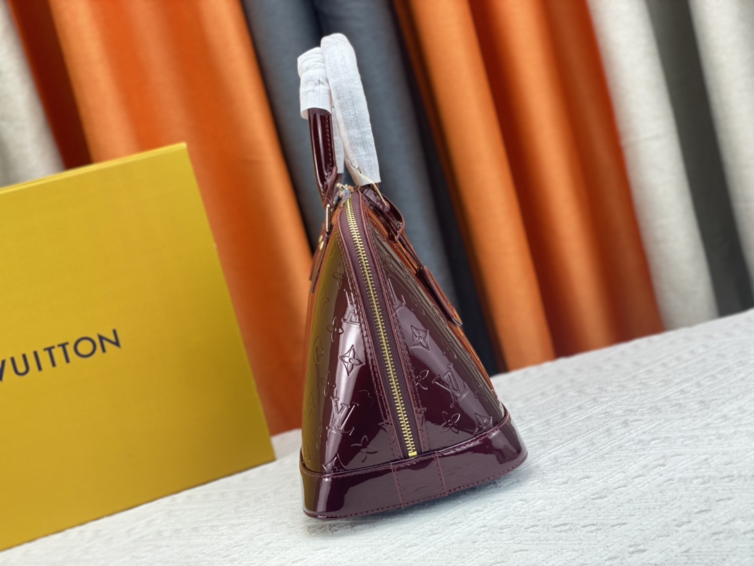 Designer Monogram Vernis Alma PM Bag - Gorchic - $132.99