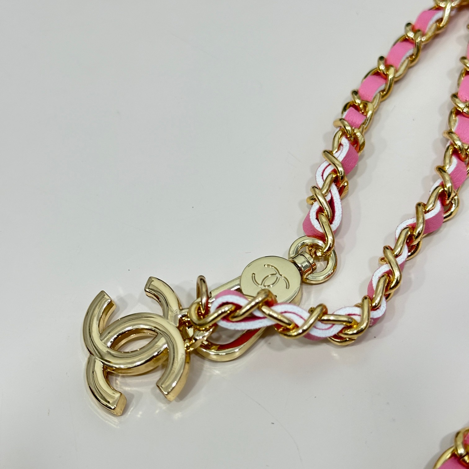 CC Inspired Pink Metallic Calfskin Quilted Flap Chain Waist Bag - Gorchic - $83.99