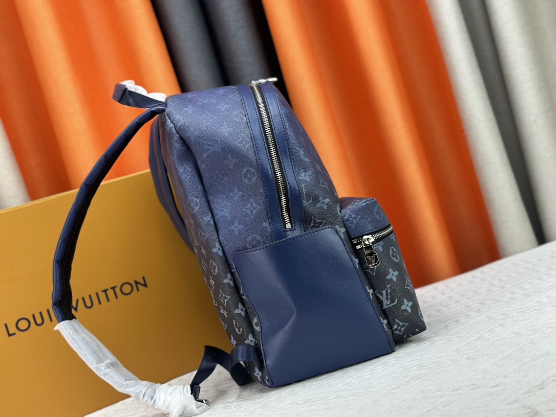 Designer Monogram  Discovery Backpack Navy Blue - Bag - Gorchic - $158.99