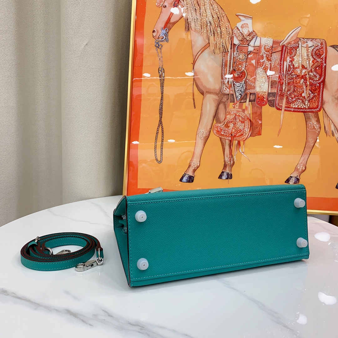 H-Inspired Kelly Haze Light Green Silver Hardware - Bag - Gorchic - $156.99