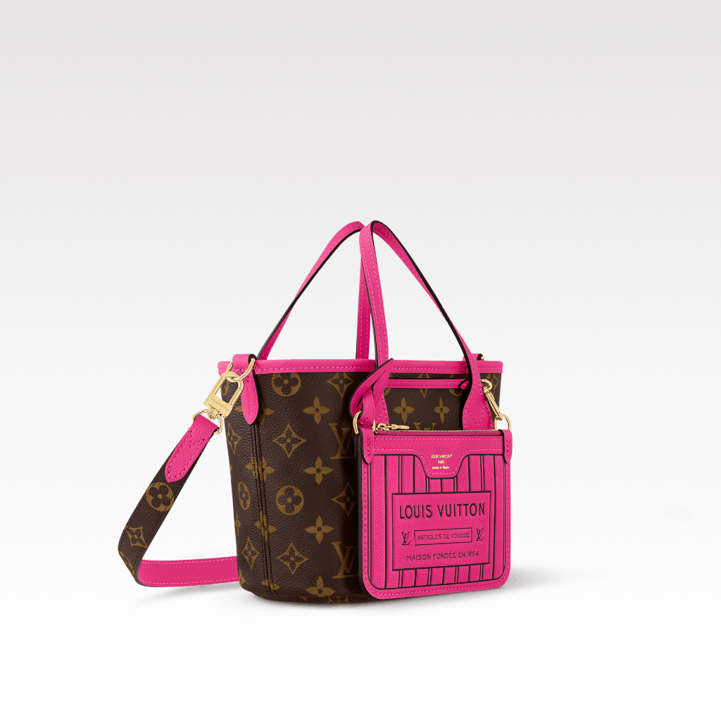 Designer Monogram Neverfull Fuchsia Small Handbag - Bag - Gorchic - $119.99