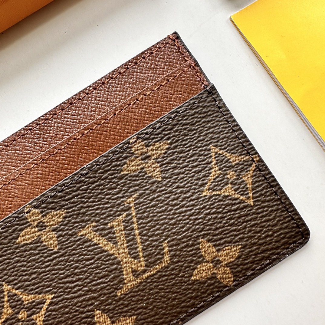 Designer Monogram Double Card Holder Brown Monogram Wallet - Gorchic - $35.99