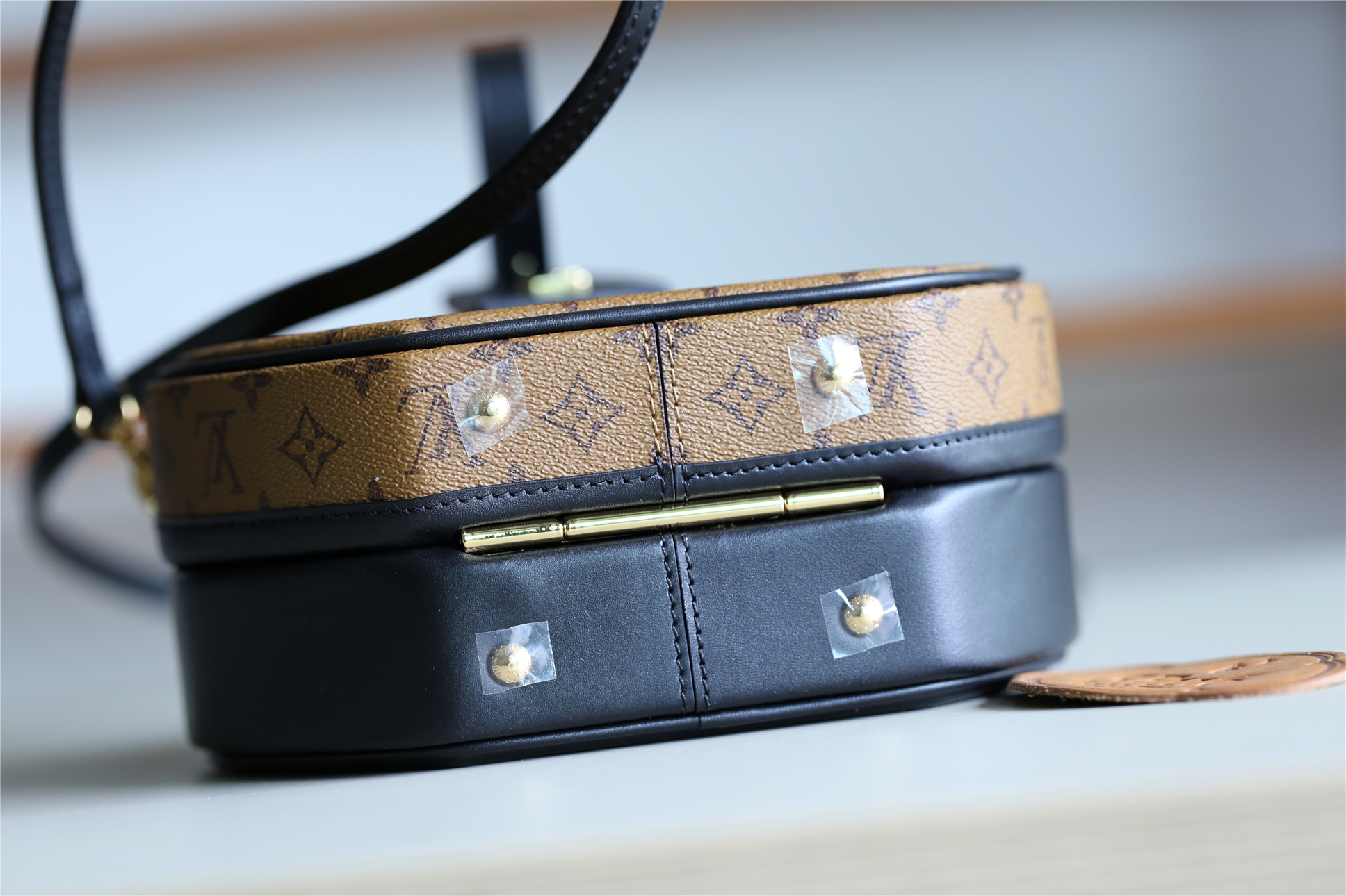 Designer Monogram Reverse Petite Boite Chapeau Bag - Gorchic - $178.99