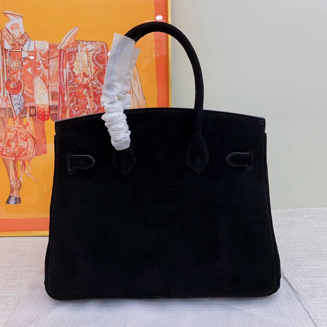 H-Inspired Birkin Bag Doblis Bag Golden Hardware-Black Bag - Gorchic - $205.99