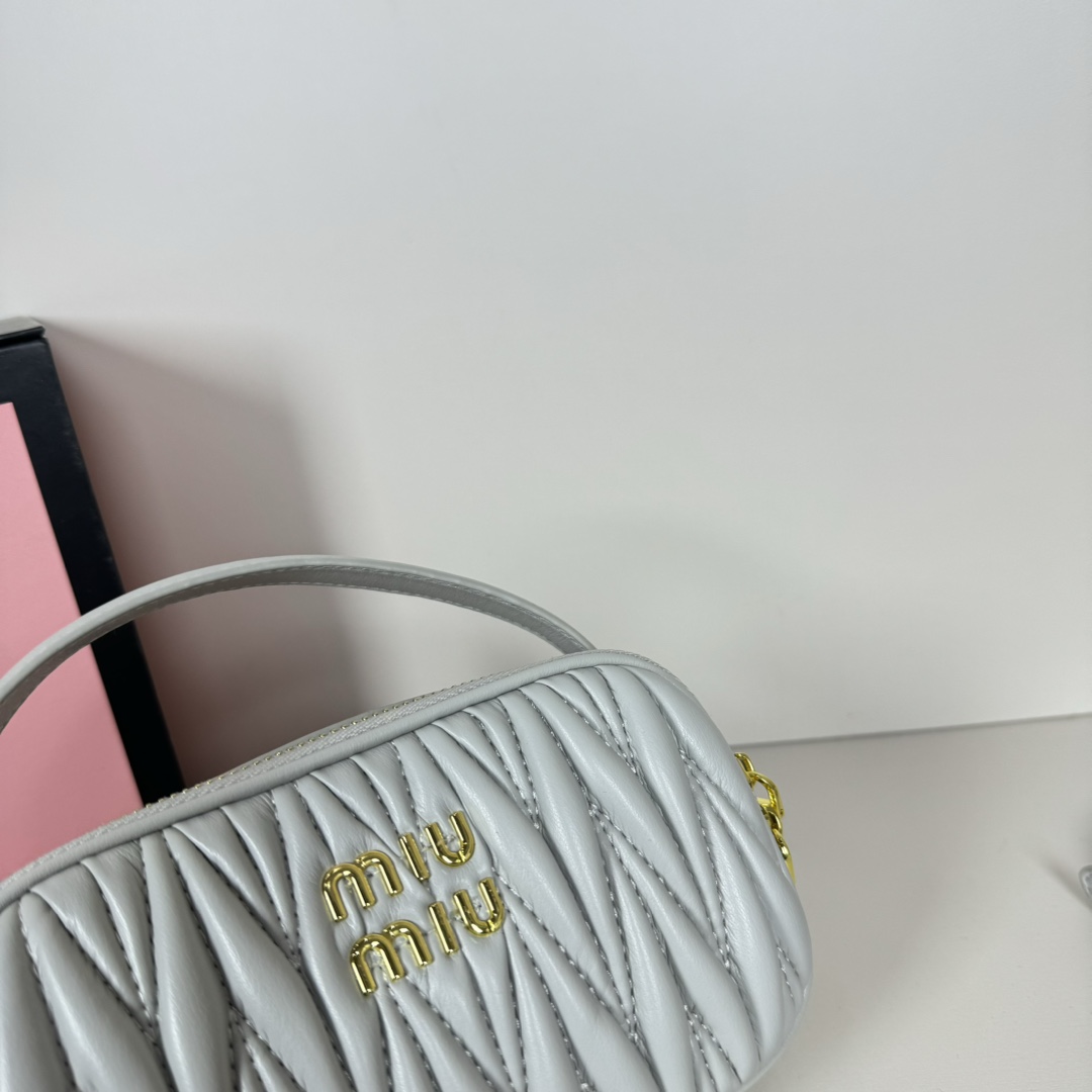 MU Logo Patch Zipped Clutch Bag - Gorchic - $100.99