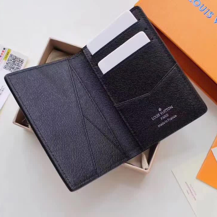 Designer Monogram Black Pocket organizer -Wallet - Gorchic - $39.99
