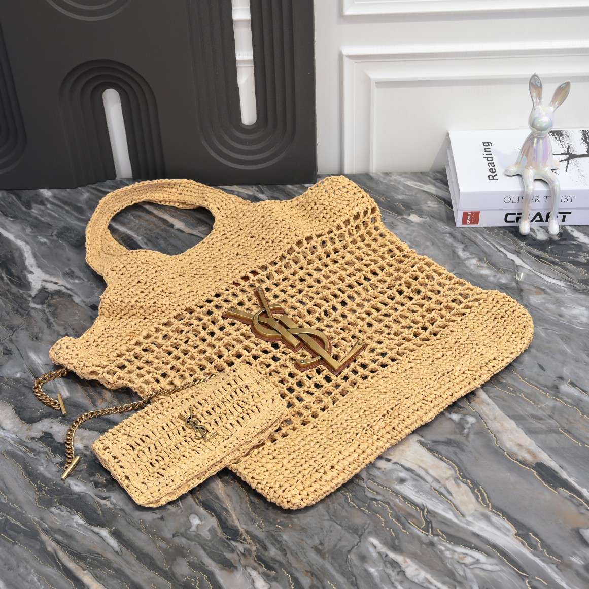 Lady Designer Icare In Raffia - Bag - Gorchic - $143.99