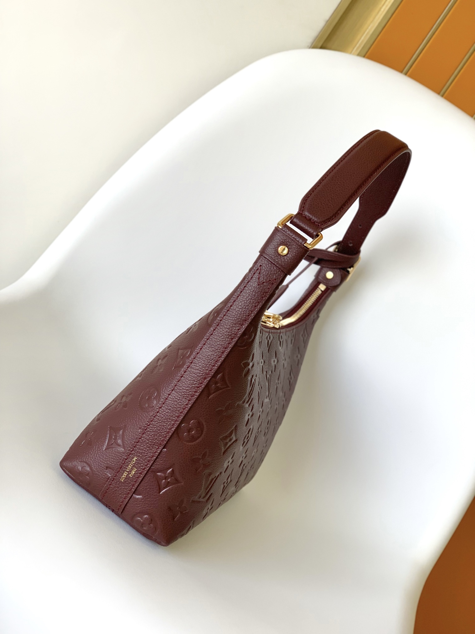 Designer Monogram Empreinte Monogram Sac Sport NM Wine Bag - Gorchic - $128.99