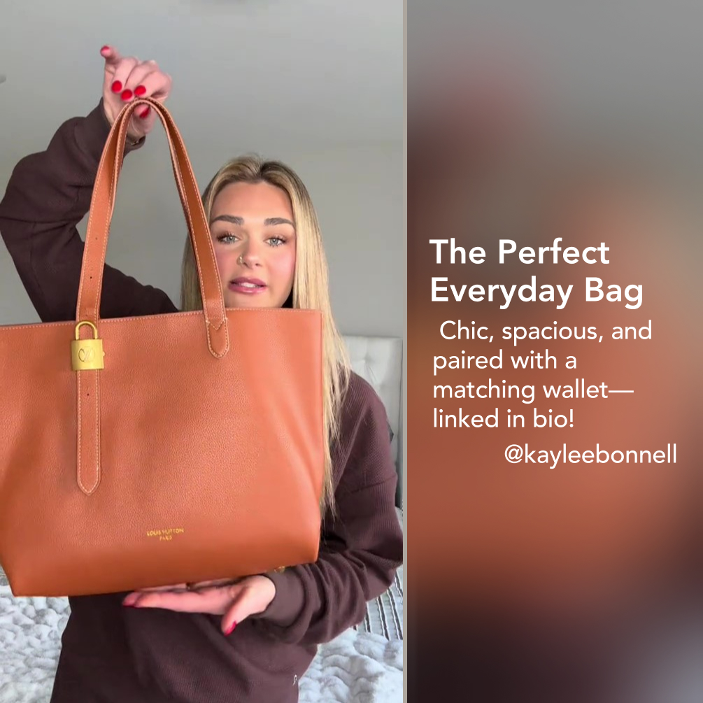 Designer Monogram Low Key Cabas MM Brown - Bag - Gorchic - $134.99