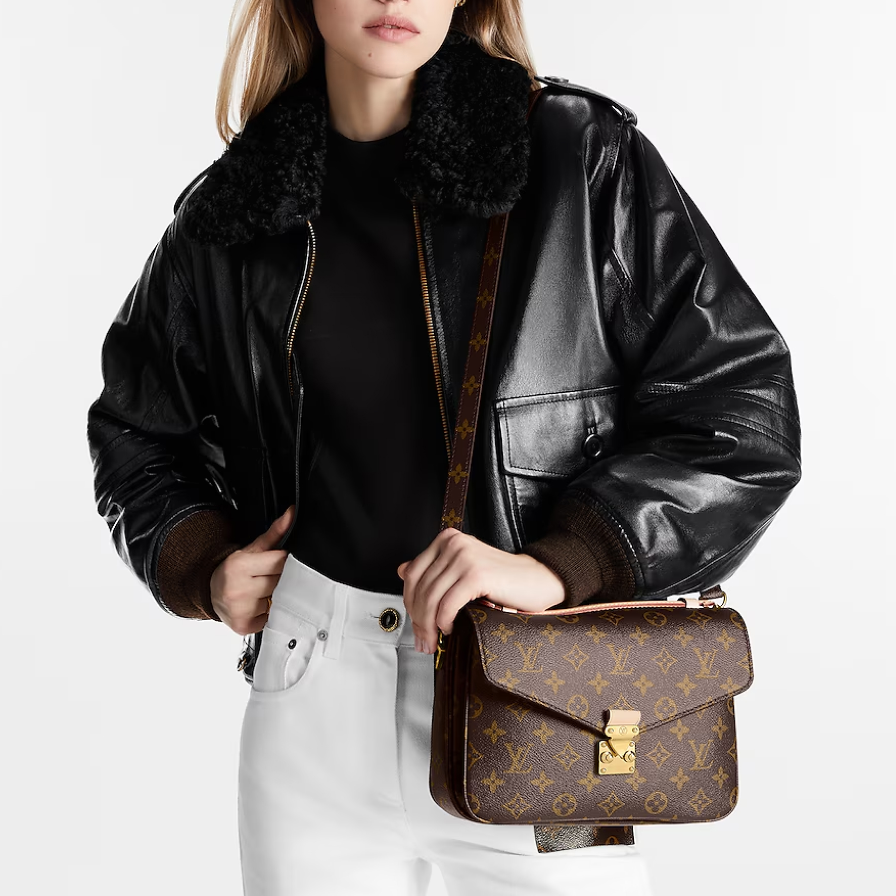 Designer Monogram Metis Pochette Monogram Brown - Crossbody Bag - Gorchic - $117.99