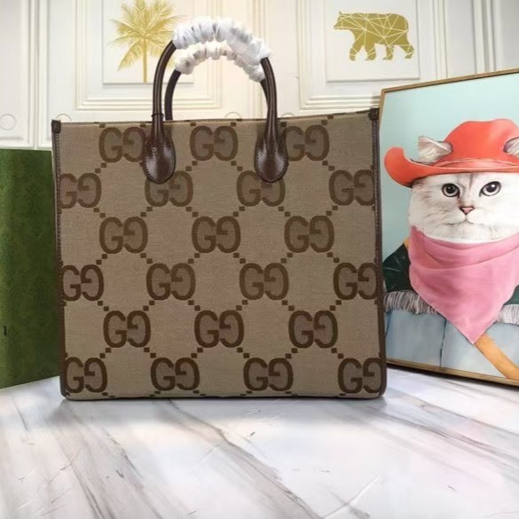 Double-G Branded Shoulder Bag Jumbo GG Tote Bag - Gorchic - $135.99