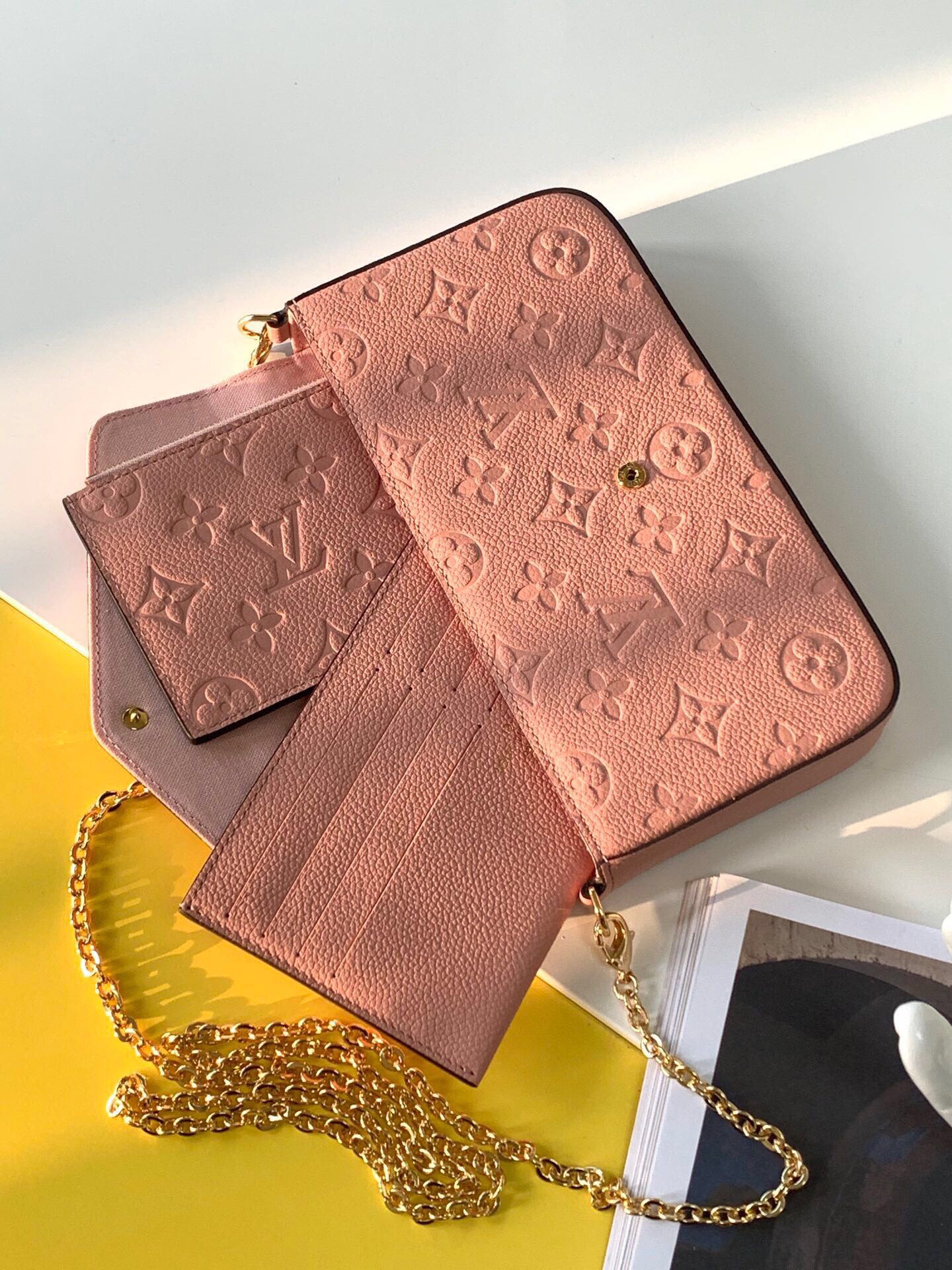 Designer Monogram  Pochette Felicie clutch bag - Gorchic - $82.99