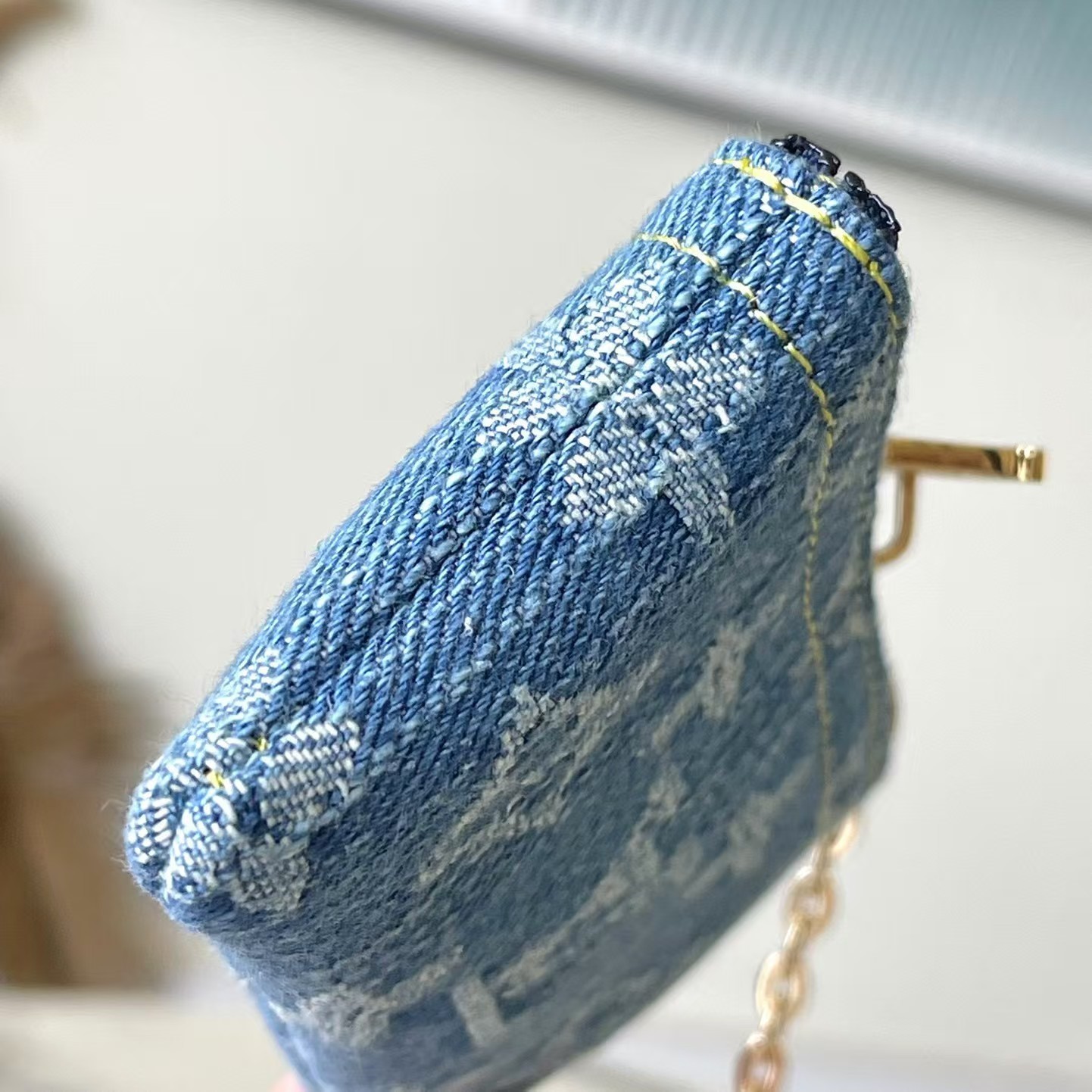 [TOP]Designer Bag Denim Key Pouch - Gorchic - $164.99