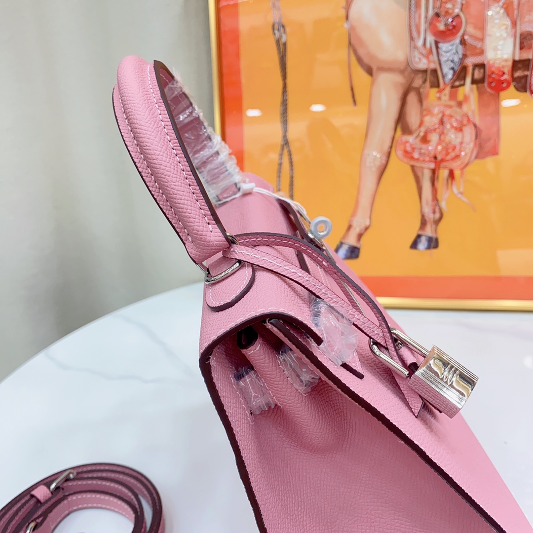 H-Inspired Kelly Haze Light Pink Silver Hardware - Bag - Gorchic - $156.99