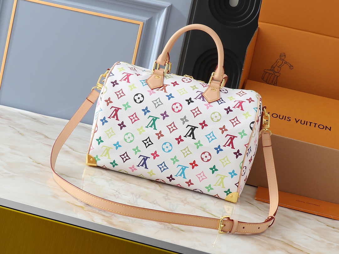 Designer Monogram x Murakami  x TM Speedy 30 -Bag - Gorchic - $137.99