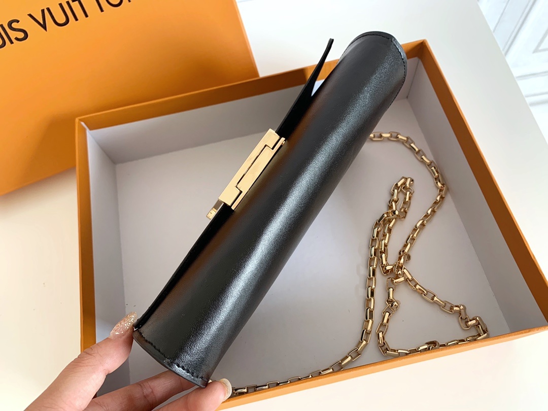 Designer Monogram Night out Clutch Black Bag - Gorchic - $93.99