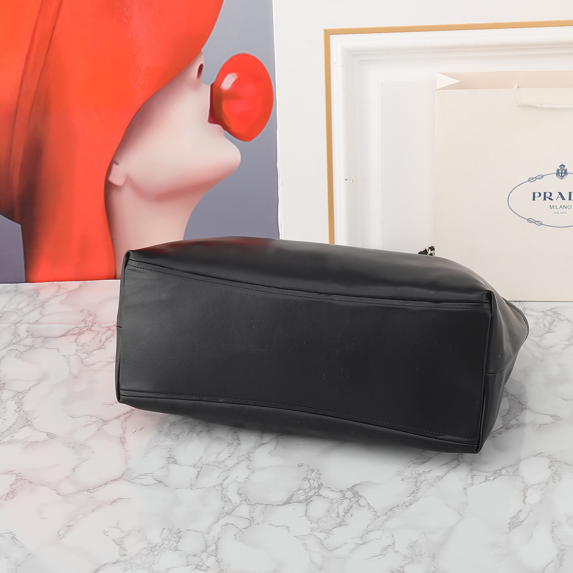 Saffiano texture New 21 Tote Shopping Bag - Sier Label Bag - Gorchic - $163.99