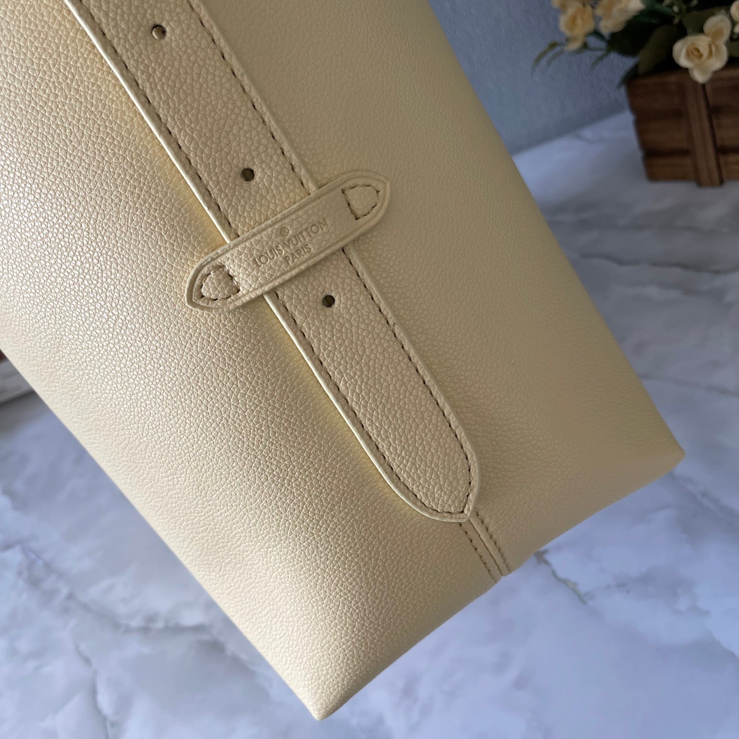 Designer Monogram  Low Key Hobo MM Bag in Yellow - Bag - Gorchic - $138.99