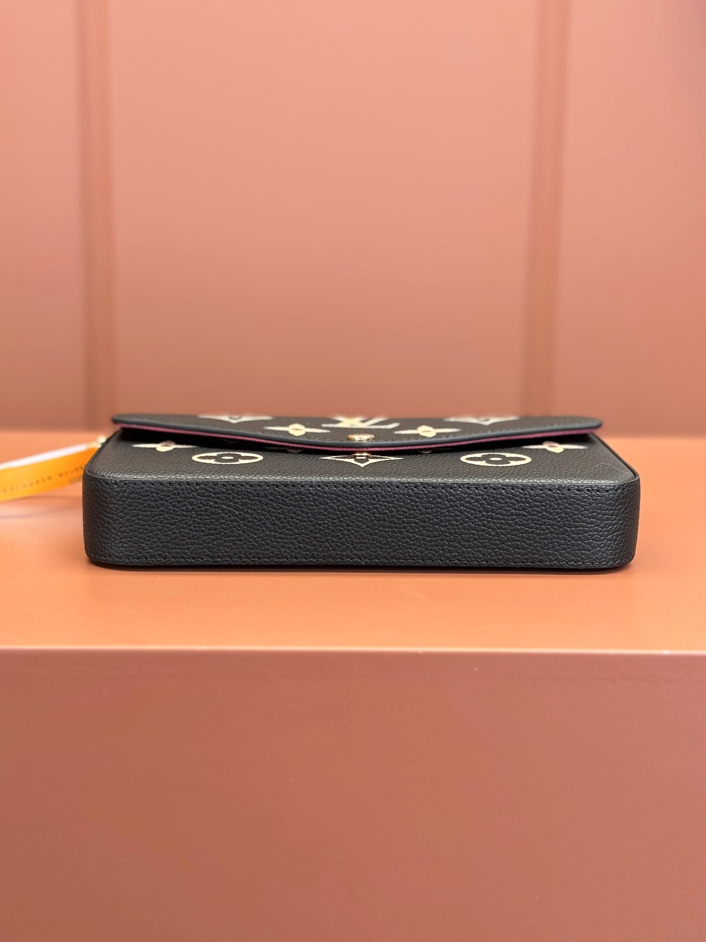 Designer Monogram POCHETTE FÉLICIE Chain Bag - Black Embossed Bag - Gorchic - $82.99