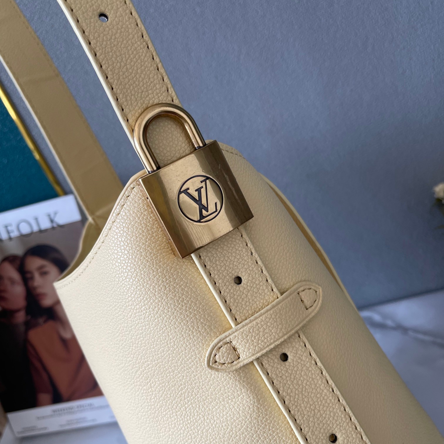 Designer Monogram  Low Key Hobo PM Bag in Yellow - Bag - Gorchic - $135.99