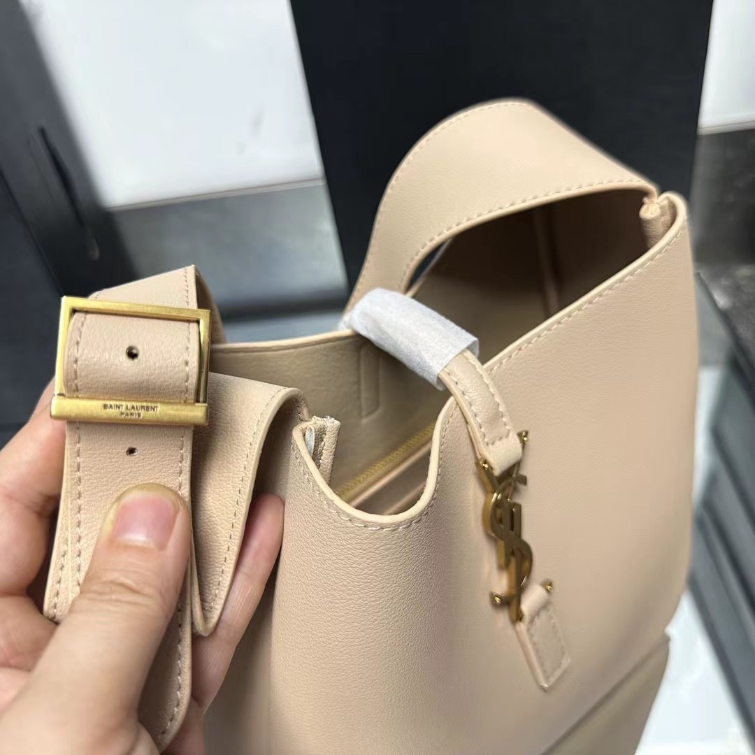 Lady Designer Supple Small leather shoulder bag-Beige - Bag - Gorchic - $146.99