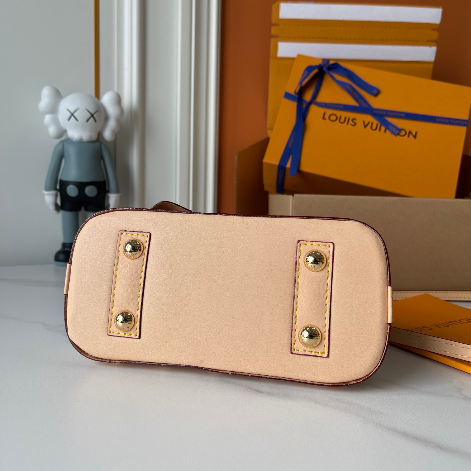 Designer Monogram x Murakami  x TM Alma BB White Bag - Gorchic - $132.99