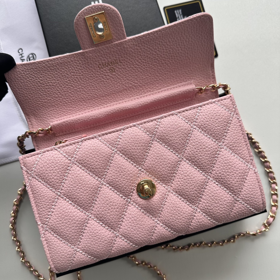 CC Inspired Chain Shoulder Crossbody Small Bag - Pink Bag - Gorchic - $101.99