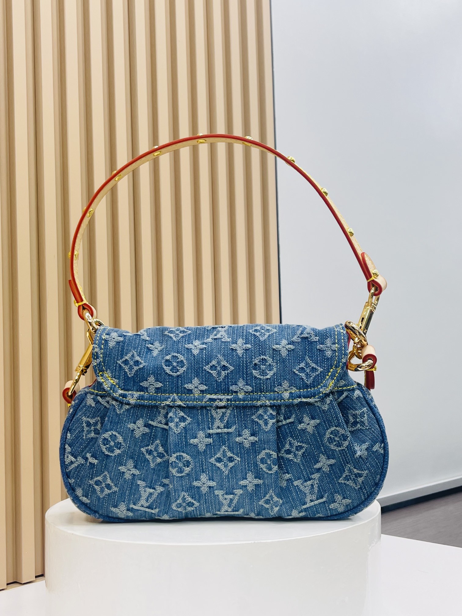 Designer Monogram New  Remix Sunset Denim bag - Gorchic - $131.99