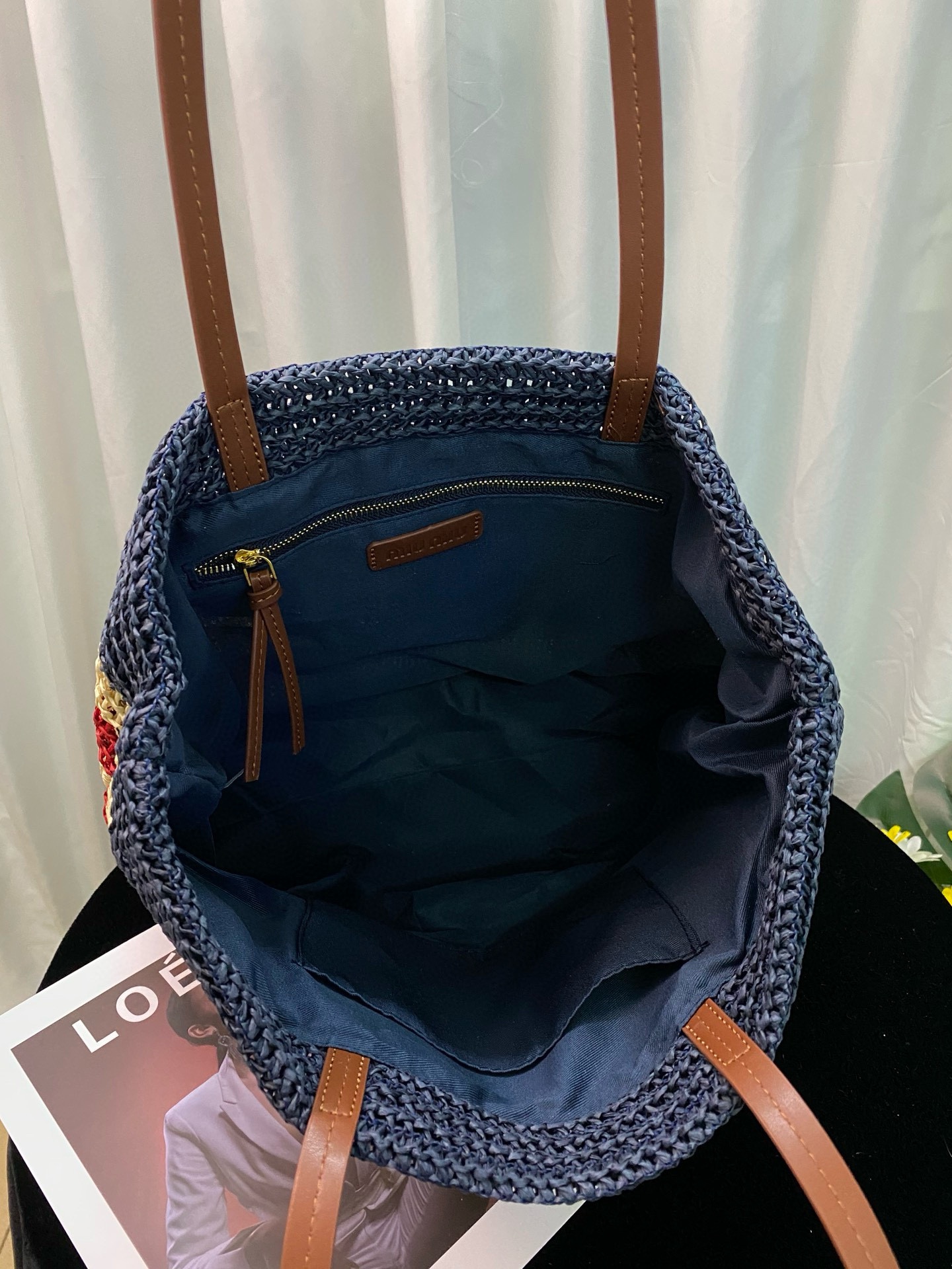 MU Faux Raffia Woven Tote Bag - Gorchic - $112.99