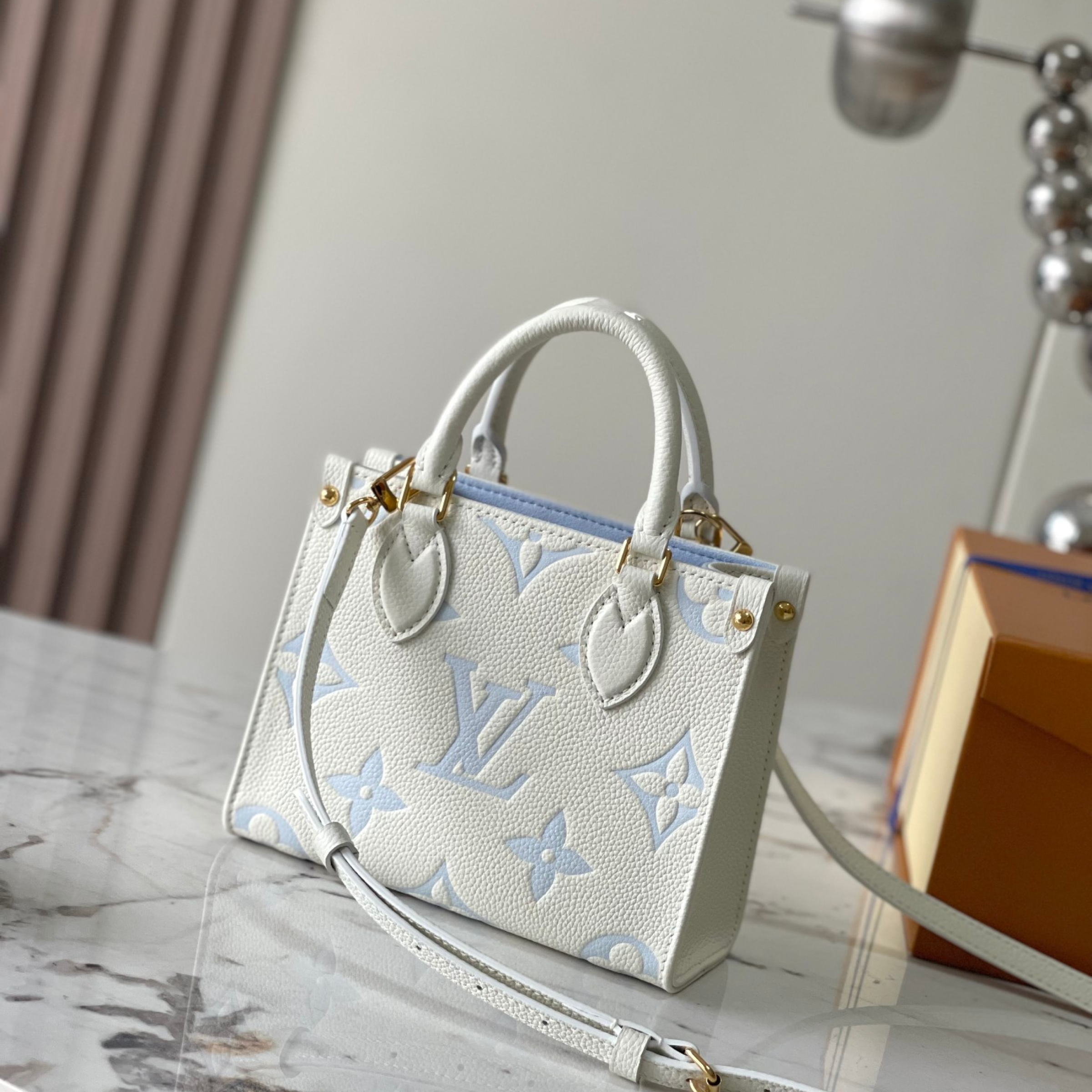 Designer Monogram Canvas Onthego BB Light Blue - Bag - Gorchic - $114.99
