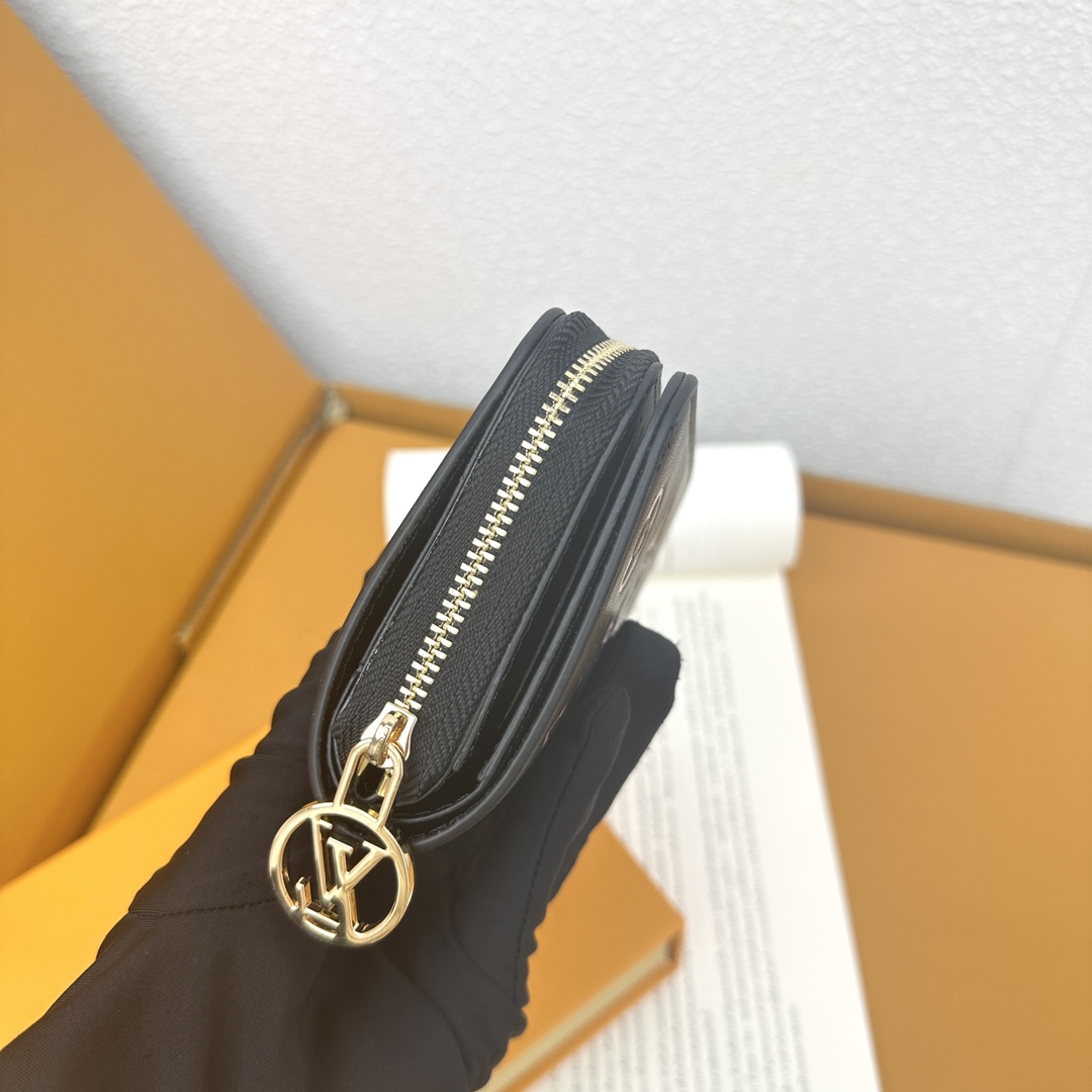 Designer Monogram Black Wallet - Gorchic - $57.99