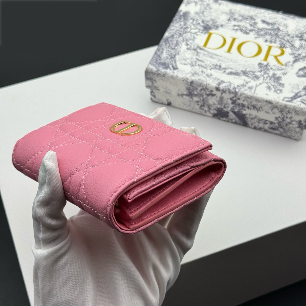 D Inspired Caro Montaigne Glycine Wallet-Pink Leather Wallet - Gorchic - $55.99