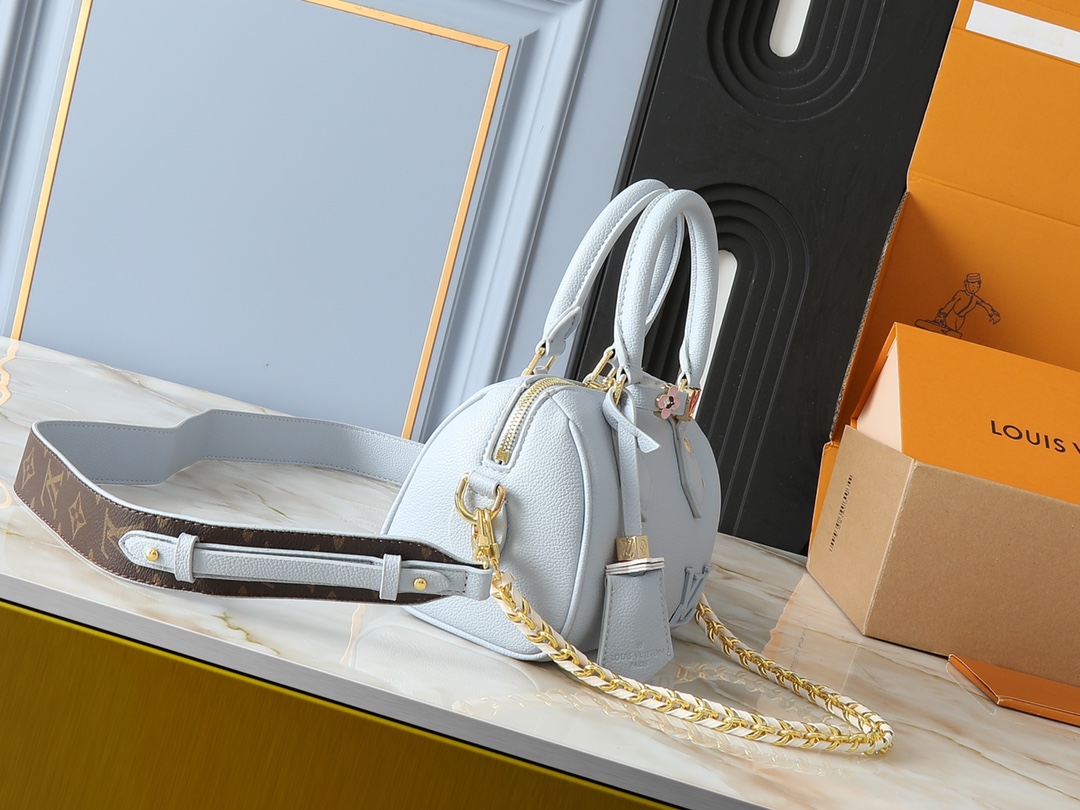 Designer Monogram Speedy 18 Blue Style - Bag - Gorchic - $131.99