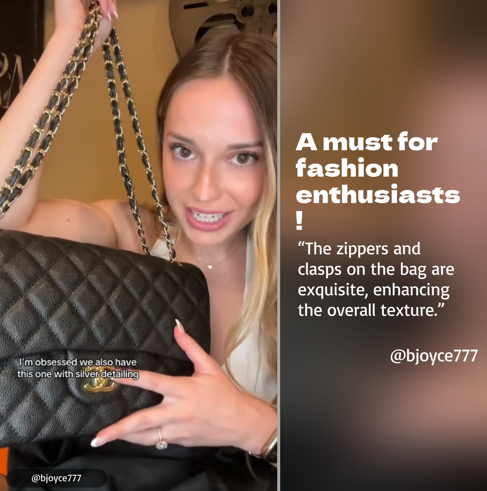 CC Inspired Classic Flag Bag Jumbo Classic Double Flap Bag Black Caviar Gold Hardware - Bag - Gorchic - $125.99