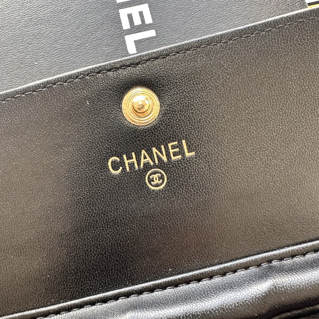 CC Inspired Chain Shoulder Crossbody Small Bag - Black Plain Bag - Gorchic - $109.99