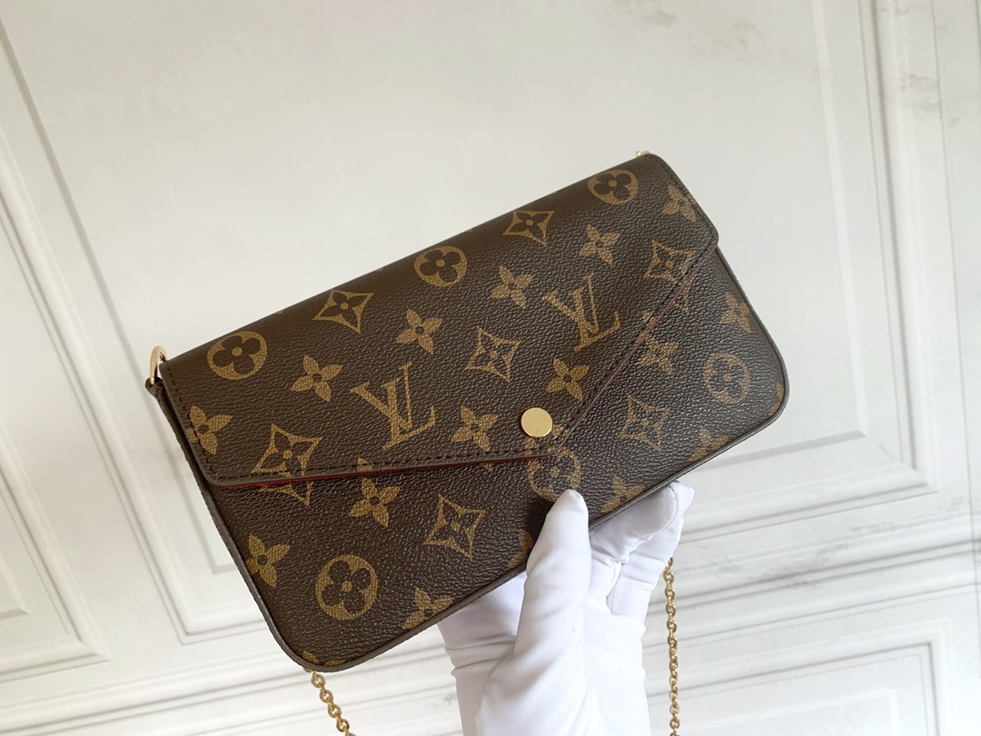 Designer Monogram Félicie Pochette Crossbody Bag - Gorchic - $77.99