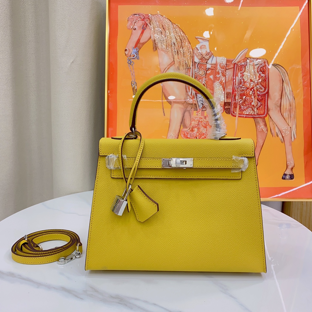 H-Inspired Kelly Haze Yellow Silver Hardware - Bag - Gorchic - $148.99