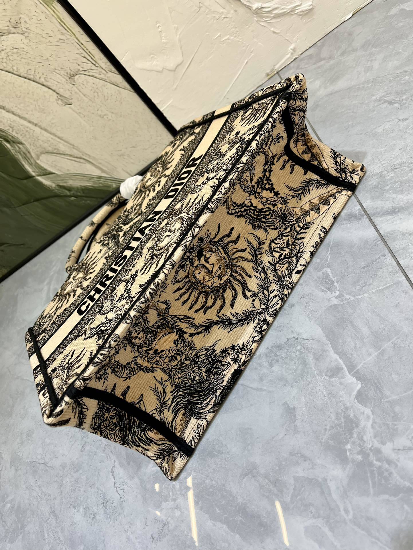 D Inspired book tote dark gold zoo - Bag - Gorchic - $167.99