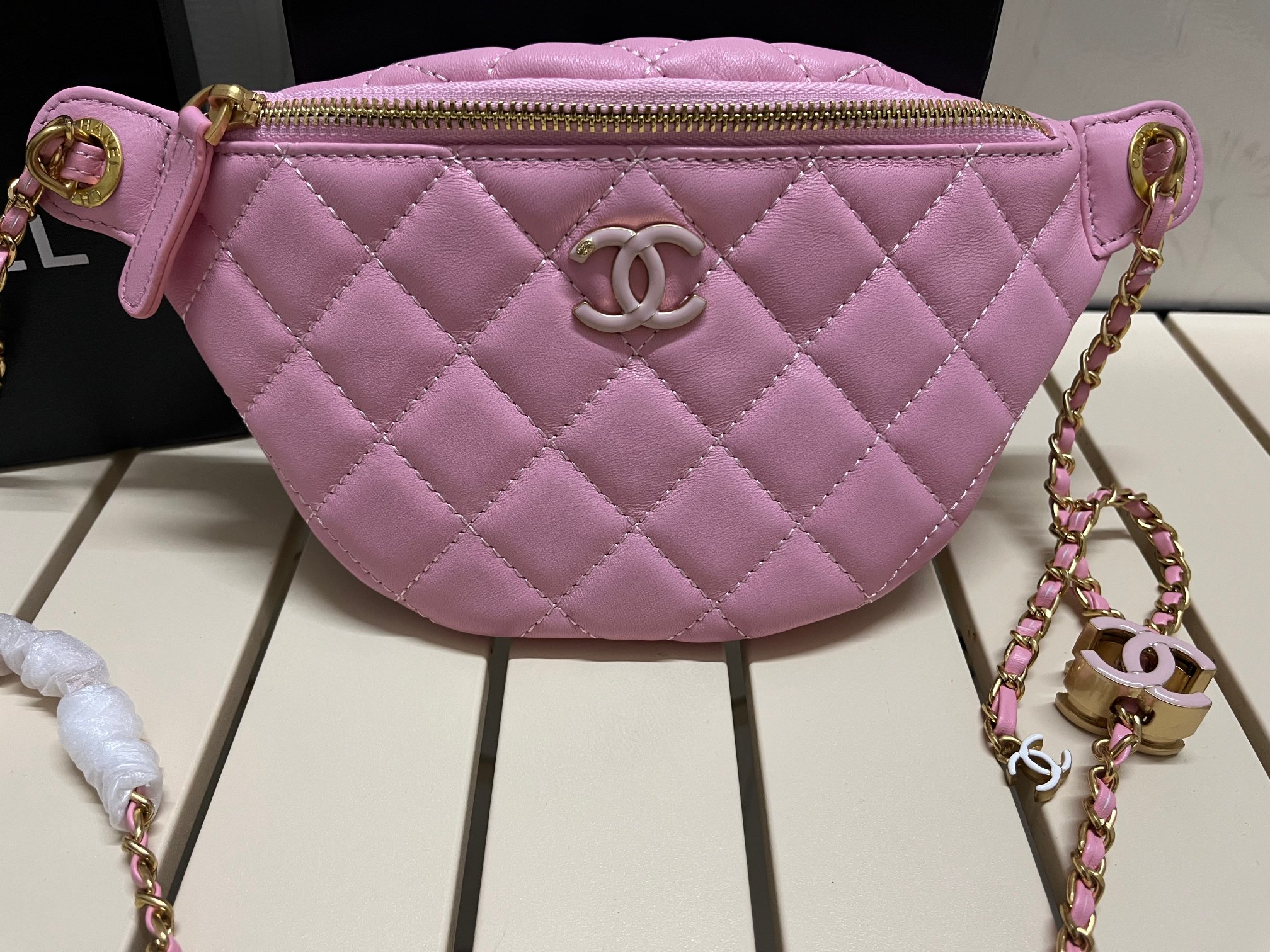 CC Inspired Waist Bag 24A-Pink - Bag - Gorchic - $129.99