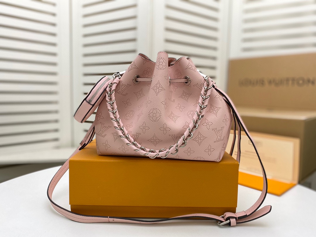 Designer Monogram Bella Pink Jasmin Bag - Gorchic - $130.99
