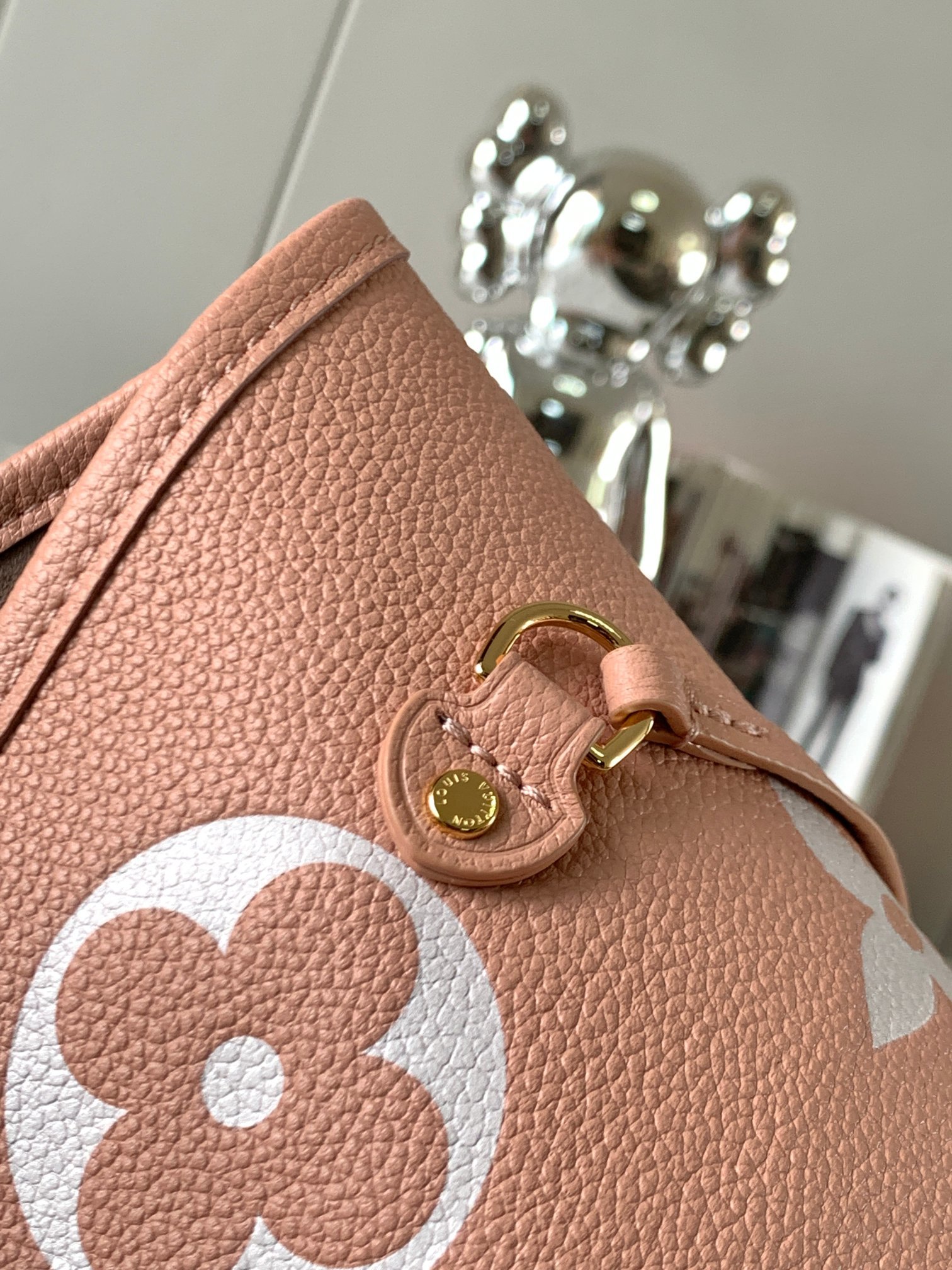 Designer Monogram Neverfull MM Pink Embossed Medium Shopping Bag - Gorchic - $124.99