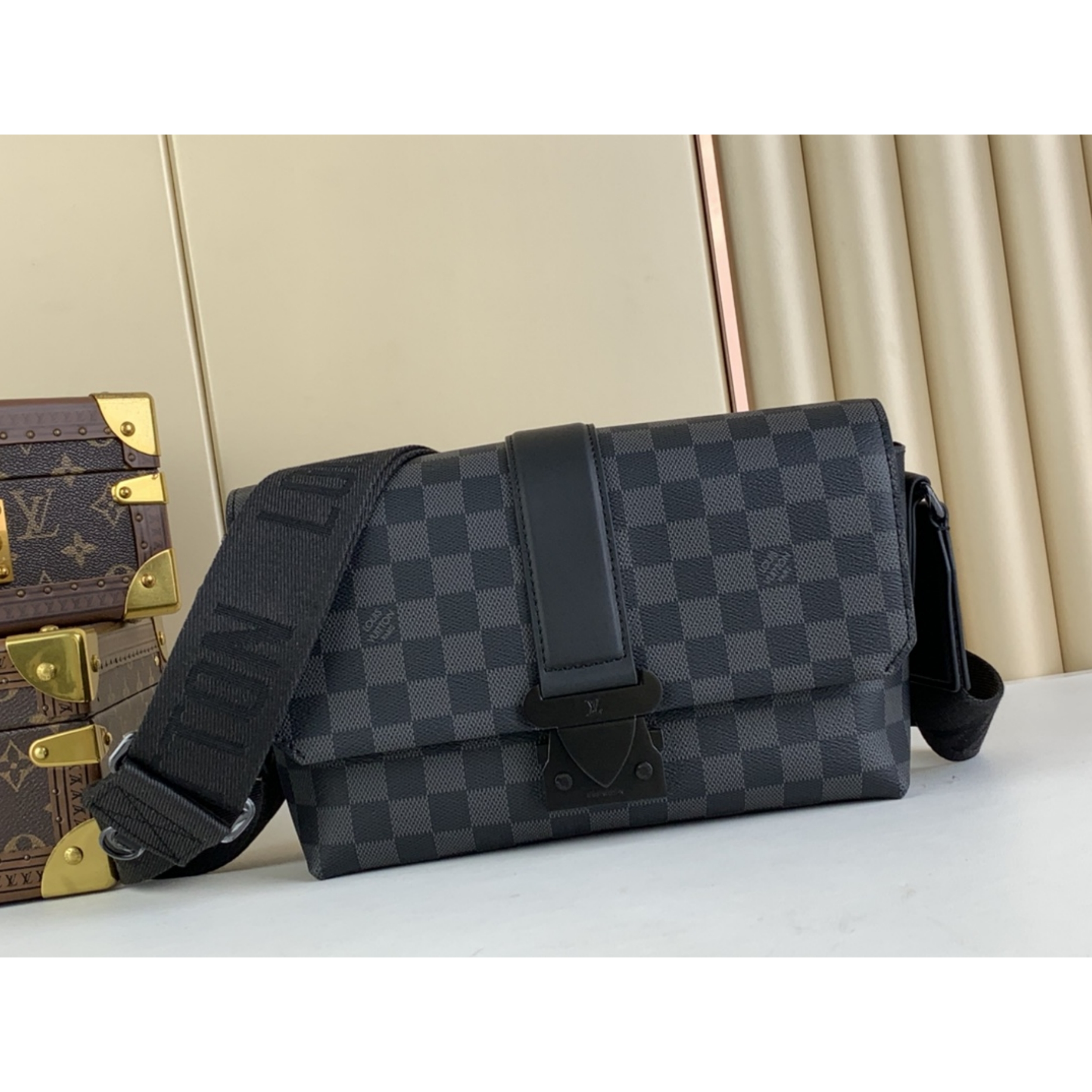 Designer Monogram S-Cape Messenger Bag - Gorchic - $136.99