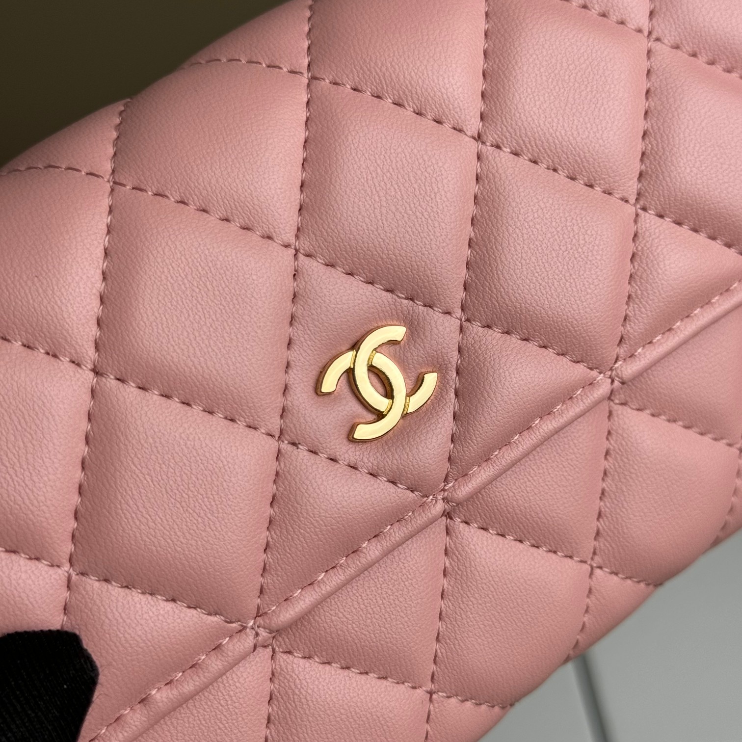 CC Inspired Counterfeit Caviar Leather Wallet-Pink Wallet - Gorchic - $59.99