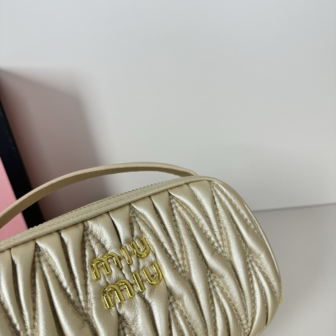 MU Logo Patch Zipped Clutch Bag - Gorchic - $100.99