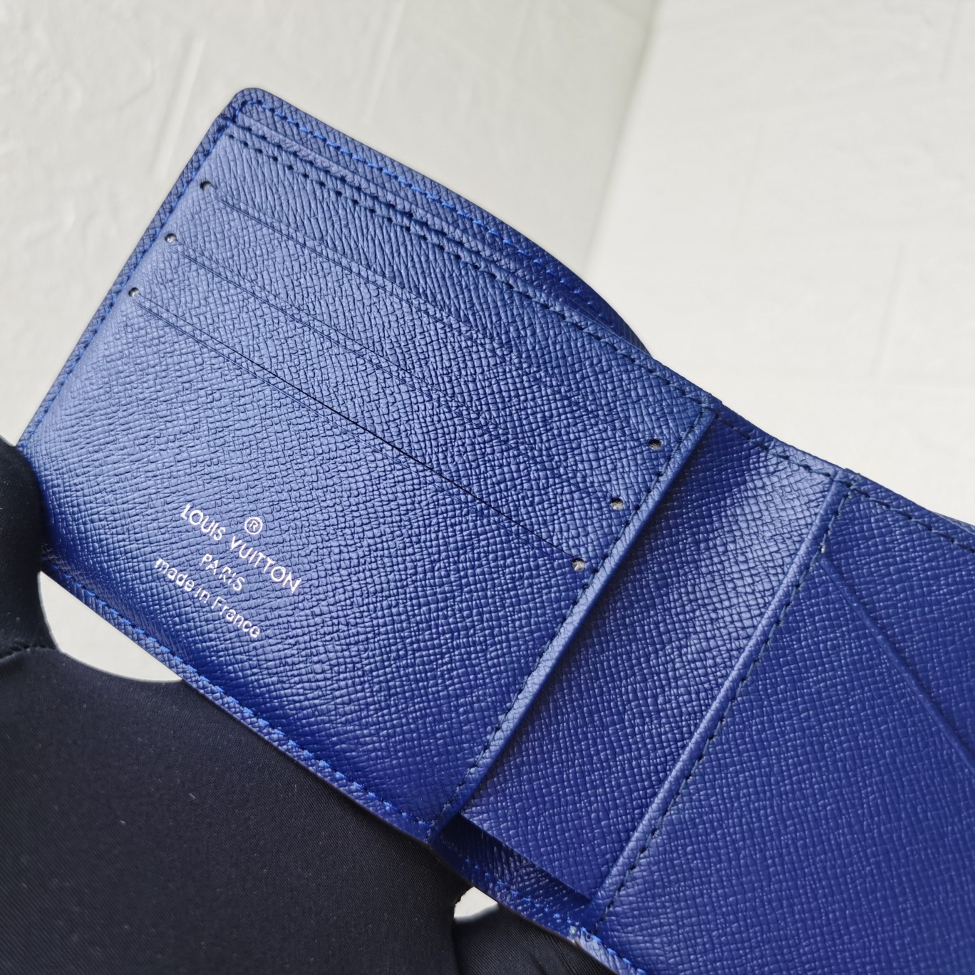 Designer Monogram Multiple Blue Wallet - Gorchic - $44.99