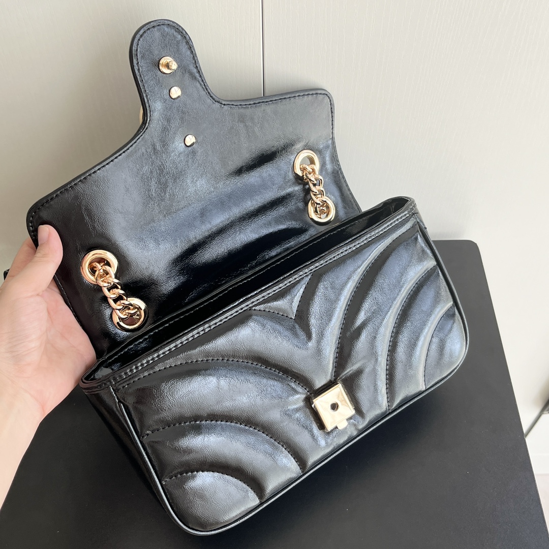 Double-G GG Marmont matelassé leather small bag - Gorchic - $146.99