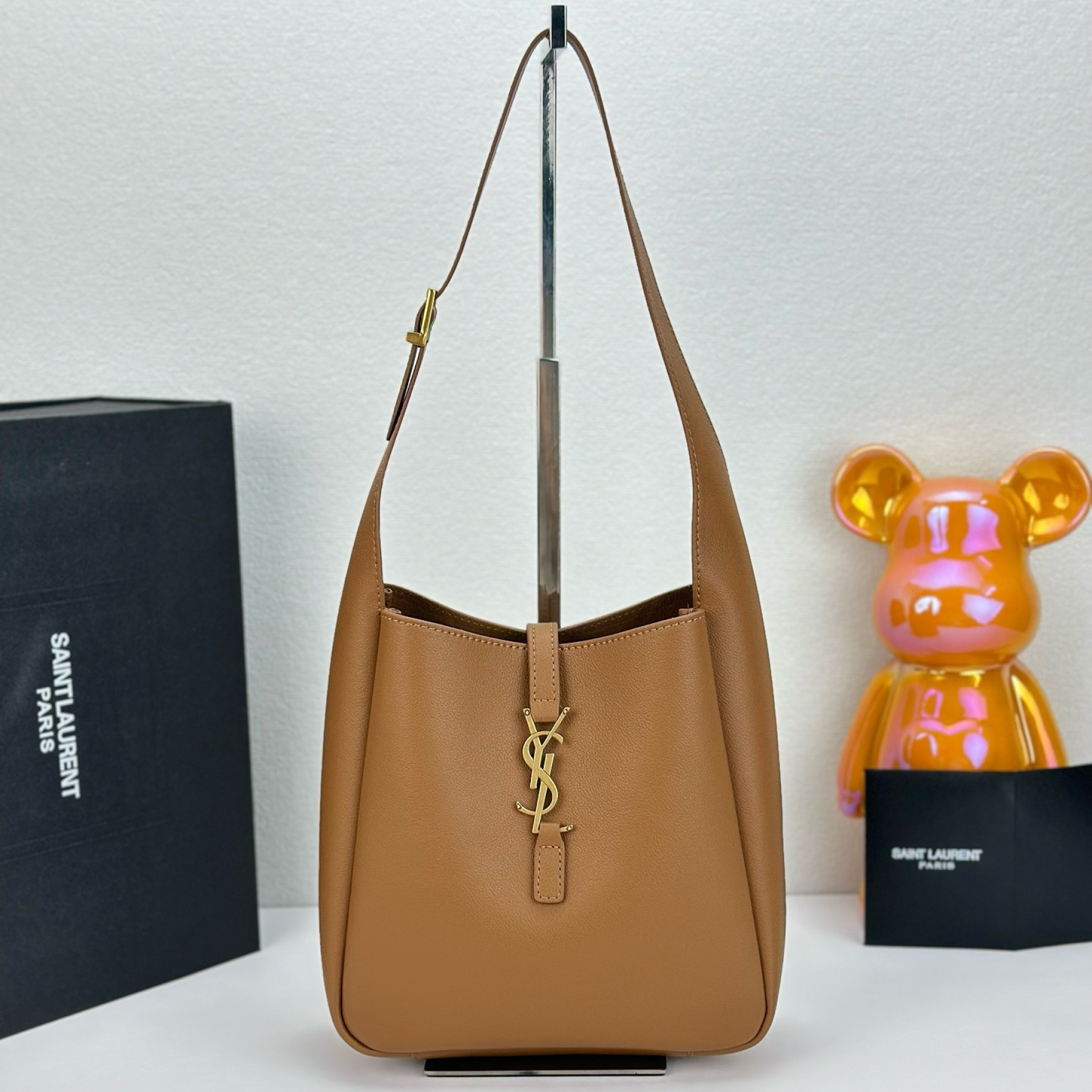 Lady Designer LE 5 À 7 small bag in soft python Brown - Bag - Gorchic - $165.99